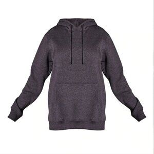 PLT Recycled Charcoal Oversize Sweat Hoodie L NWT Gray Black
